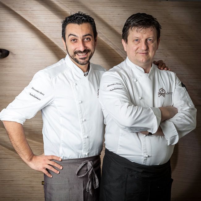 chef Igor Macchia e Giovanni Grasso (sala)