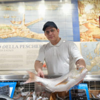 Eataly, chef Dario Rista e il pescatore Nando Fiorentini